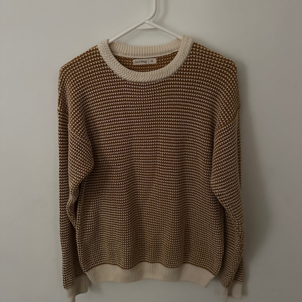 Organic cotton chunky crew from Fin & Vince